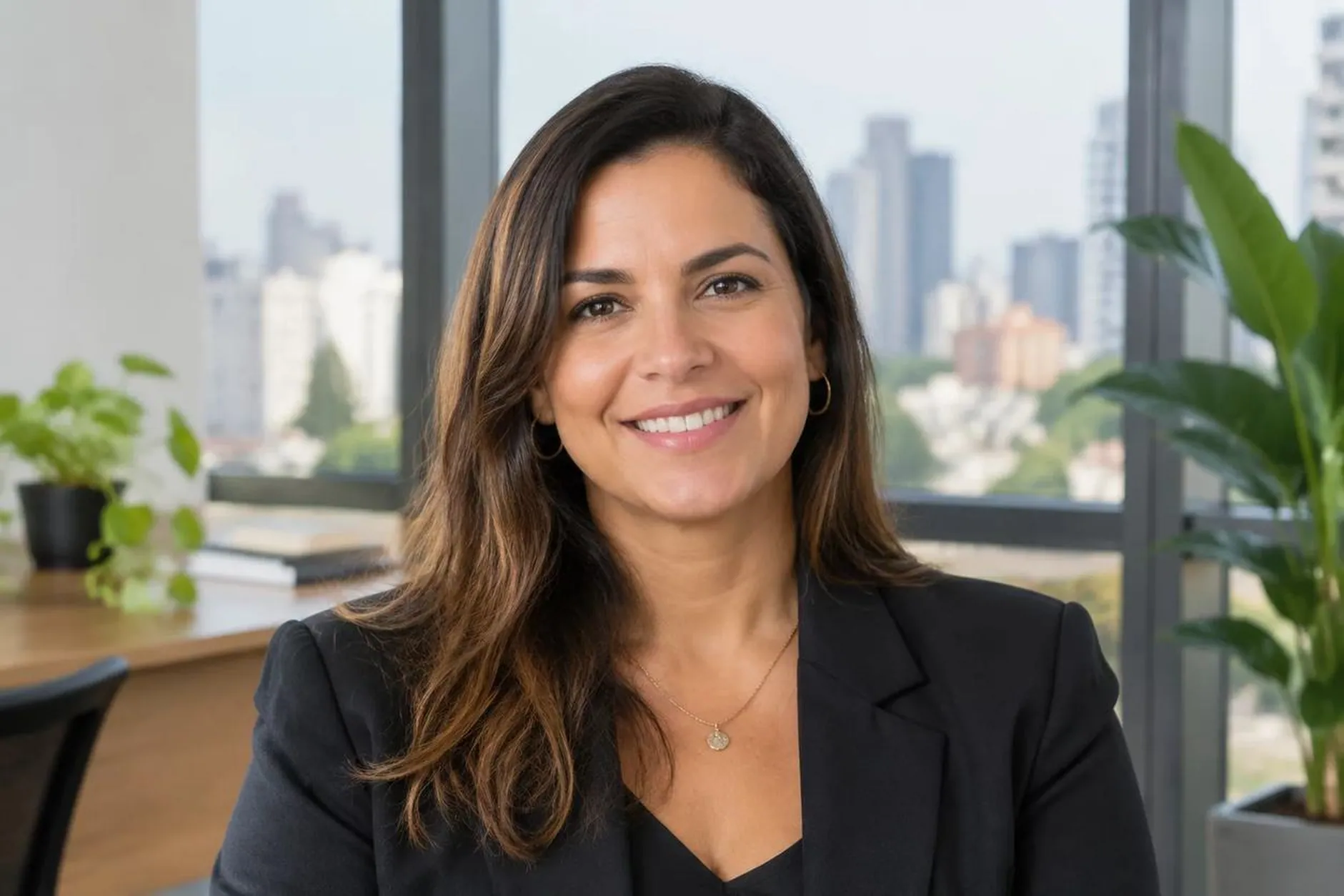 Carla Menezes, corretora de imóveis
